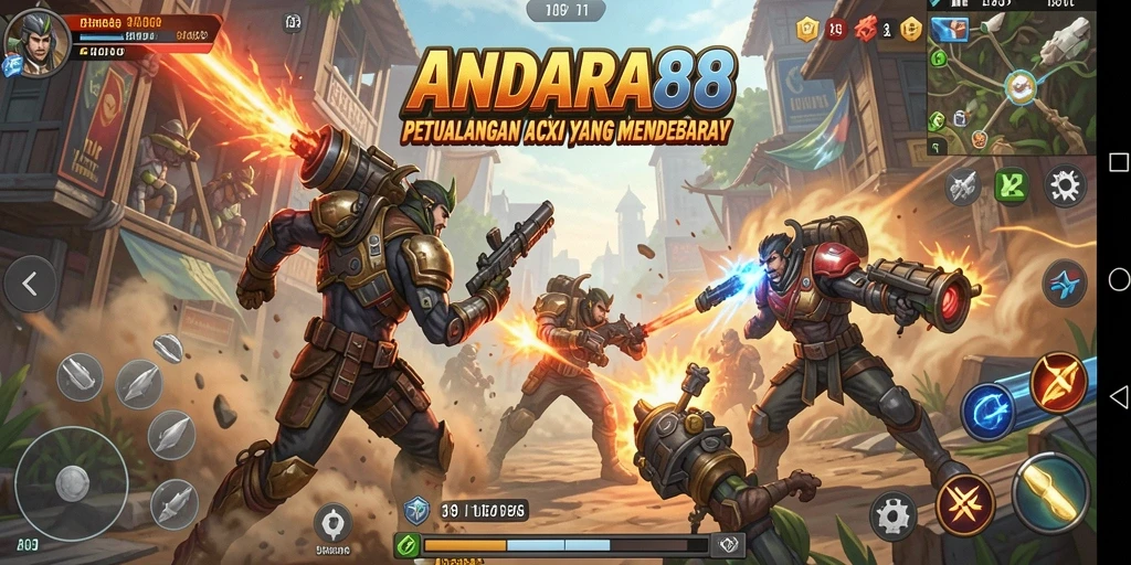 Tampilan gameplay mendebarkan ANDARA88 dengan aksi luar biasa.