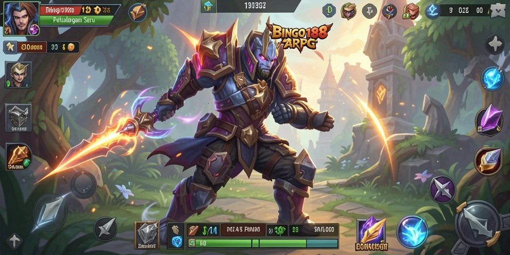 Screenshot gameplay <strong>BINGO188</strong> menampilkan aksi pertarungan yang seru.