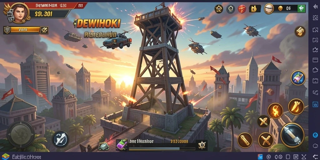 Gameplay menara pertahanan yang epik dan menegangkan.