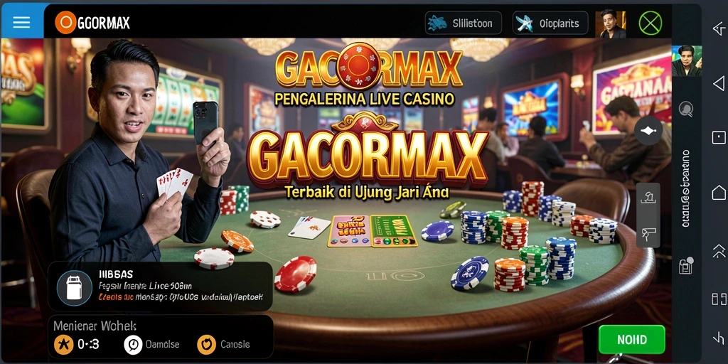 Tampilan gameplay GACORMAX yang menarik dengan dealer profesional.