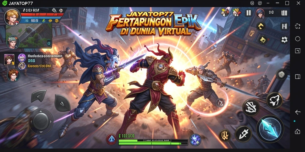 Gameplay seru dan pertarungan menegangkan di JAYATOP77.