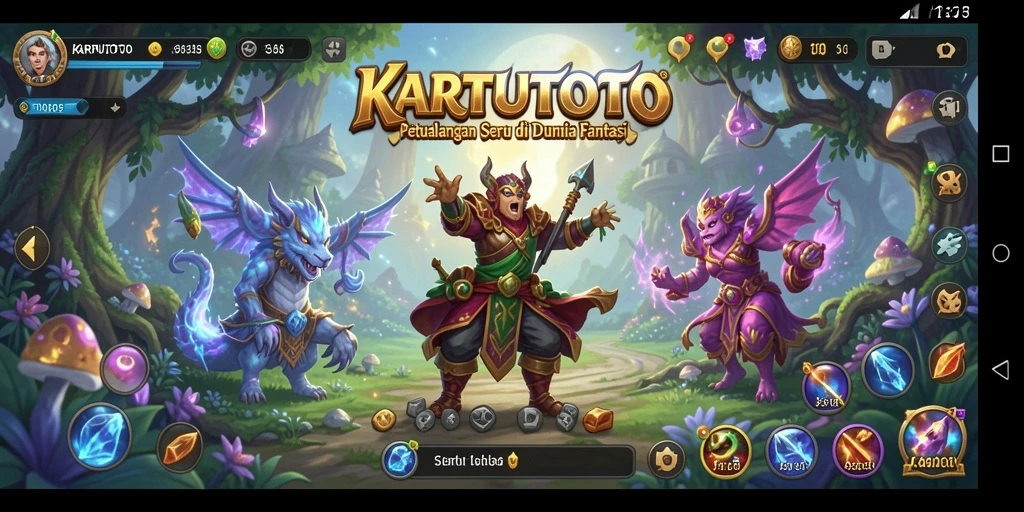 Tampilan gameplay KARTUTOTO yang menakjubkan dalam petualangan seru.