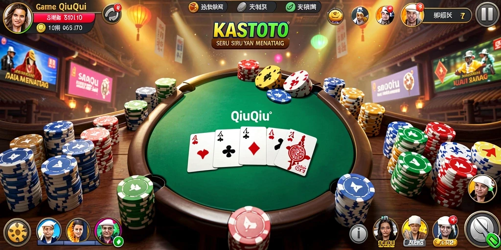 Tampilan gameplay QiuQiu yang menarik di KASTOTO.
