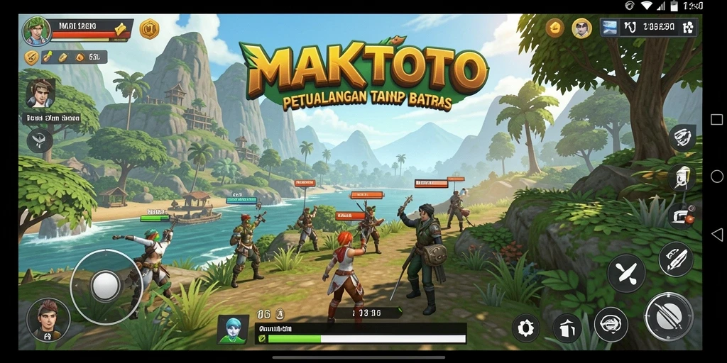 Tampilan menarik dari gameplay Open World MAKTOTO yang penuh petualangan.