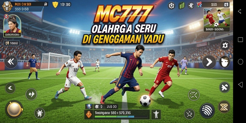 Tampilan gameplay seru dari MC777 di lapangan olahraga.