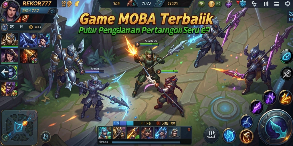 Tangkapan layar dari pertarungan seru di REKOR777